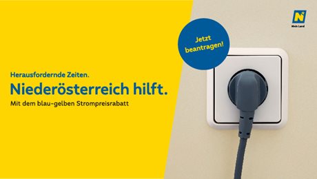 blau-gelber Strompreisrabatt